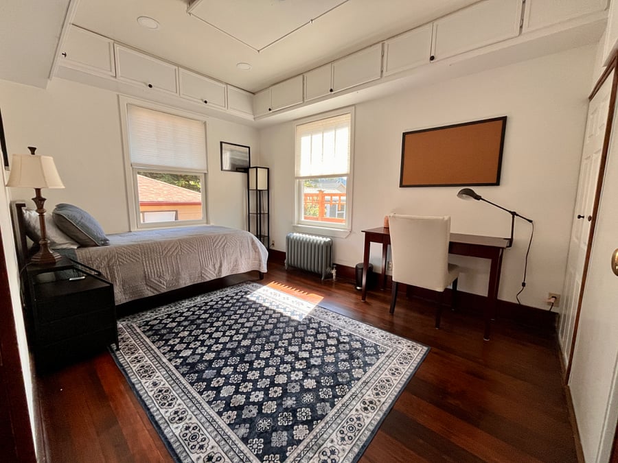 Office/2nd Bedroom with Twin XL and cellular shades