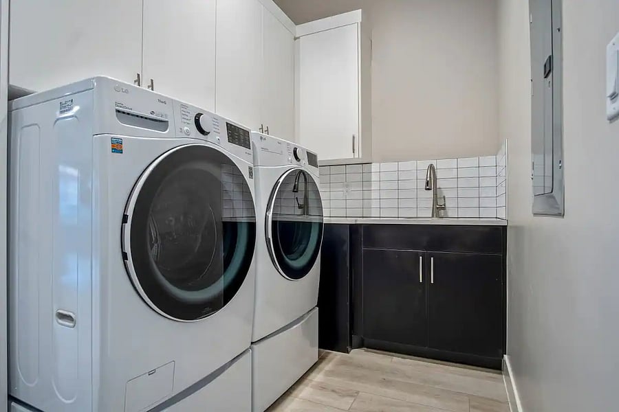 Laundry room. There is an Ozone laundry system. No laundry soap is necessary to leave clothes clean and fresh.