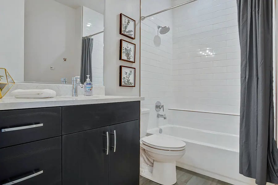 Hallway bathroom