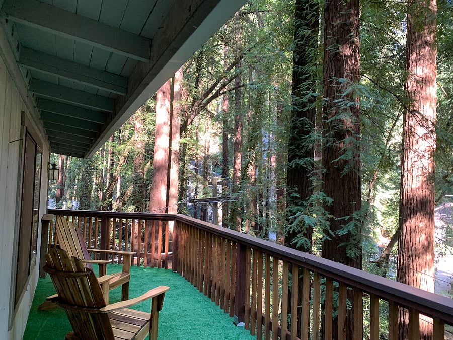 Upper front deck views