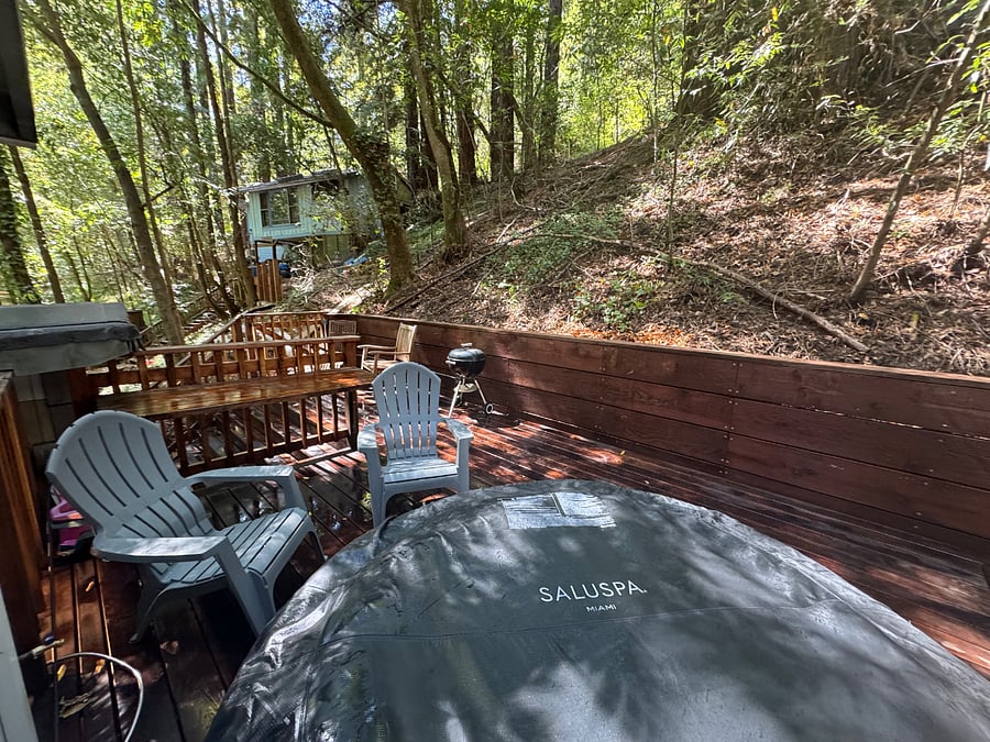 View from hot tub