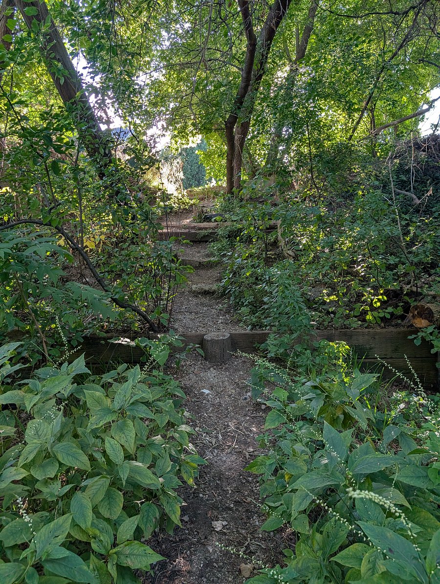 Oak leaf trail entry way from behind property