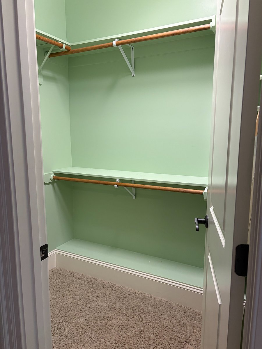 private walk-in closet