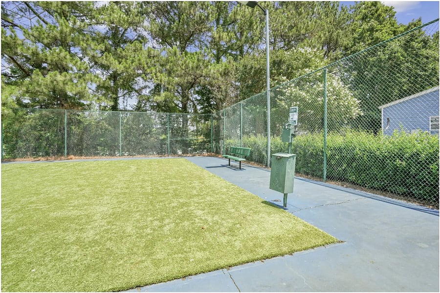 Furry friends are welcome to stretch, sniff, and socialize in the onsite bark park. Its leash-free, but guests must follow posted rules and supervise obedient dogs at all times. Use of the bark park is at your own risk; C & K Williams or property management assumes no liability.