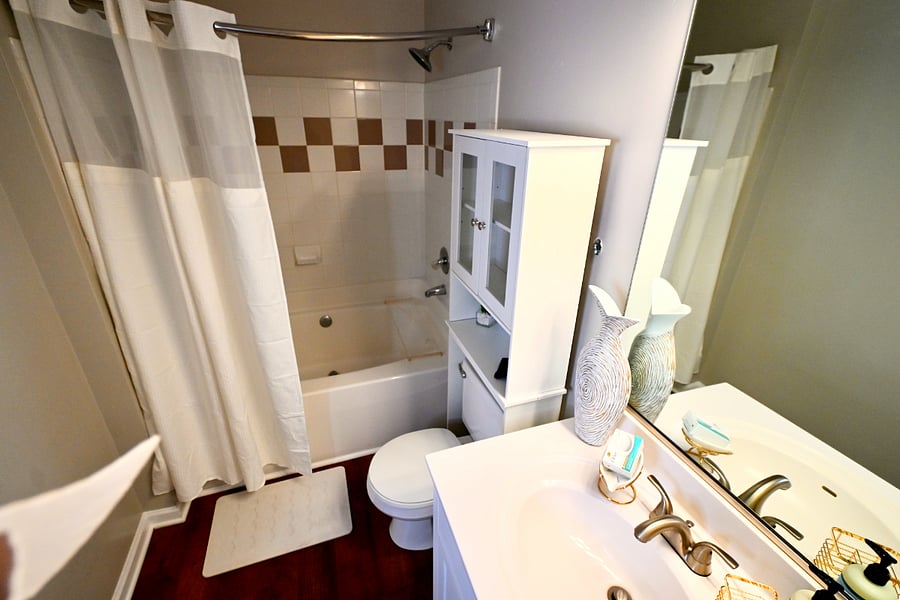 Private ensuite with hotel-style amenities plush towels, travel-size toiletries, and everything you need to refresh and recharge.