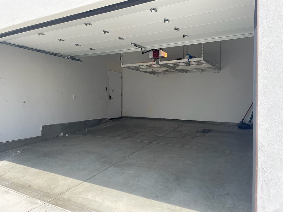 2 car garage, room for surfboards up top