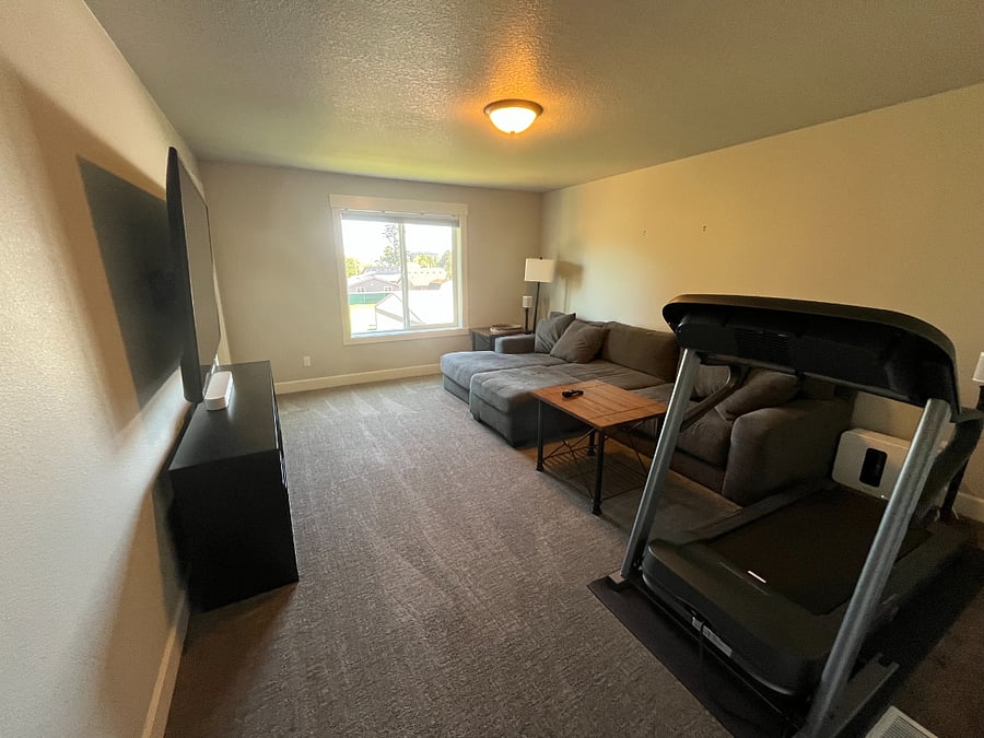 Bonus Room with Sonos Surround Sound and Treadmill