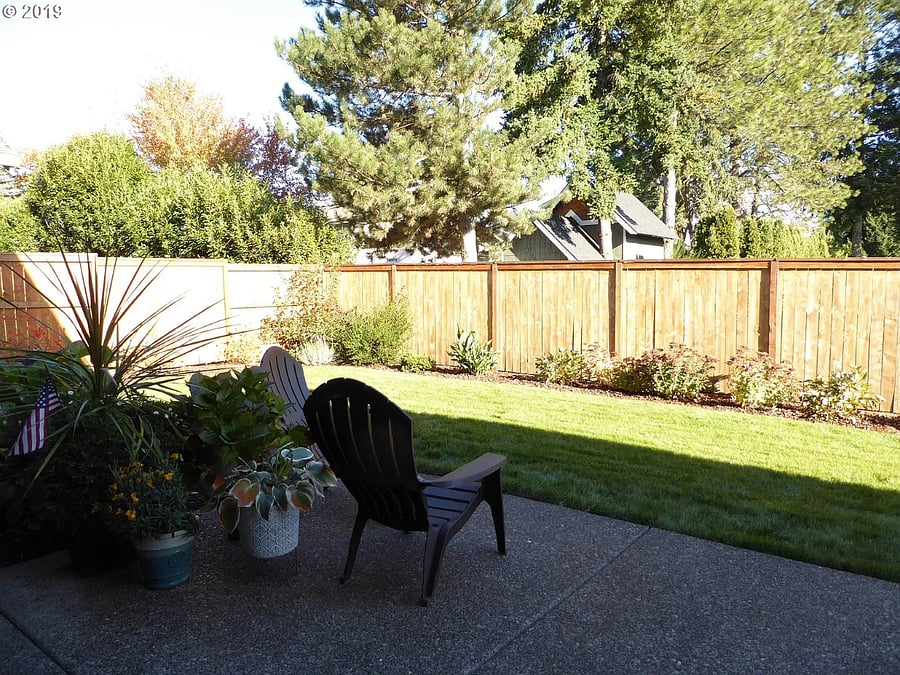 Fenced in yard