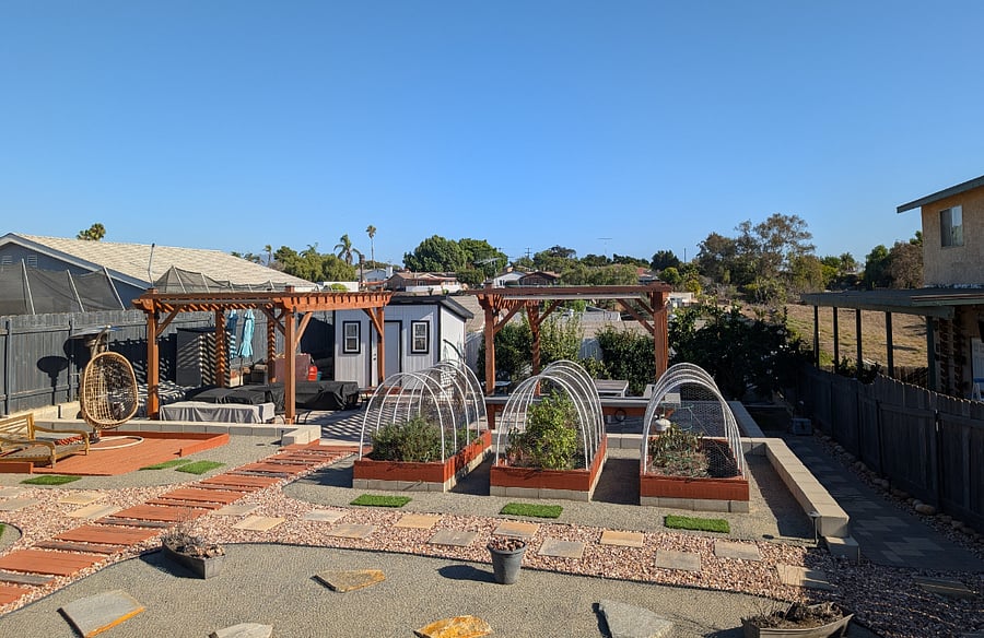Shared backyard - sheds and garage will not be for rental use