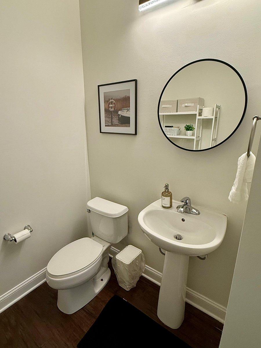 Half bathroom downstairs