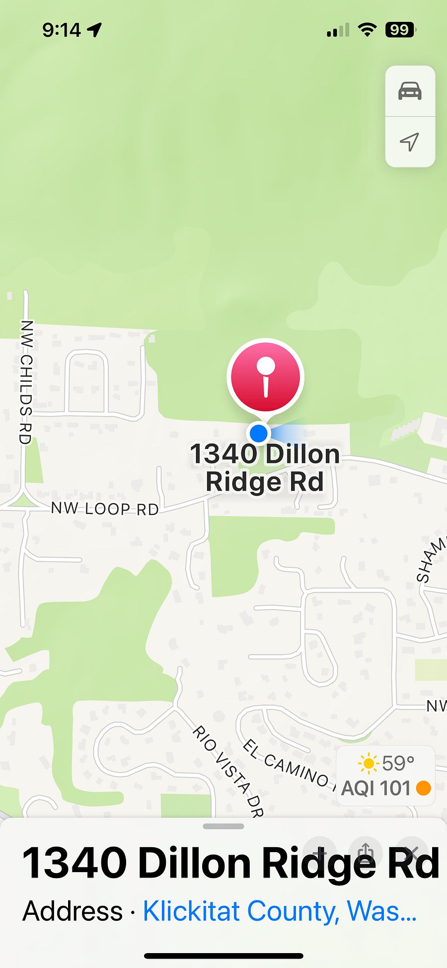 This is the actual location of the house. Please ignore the furnace finder location as it is incorrect Hopefully, they will update it correctly soon