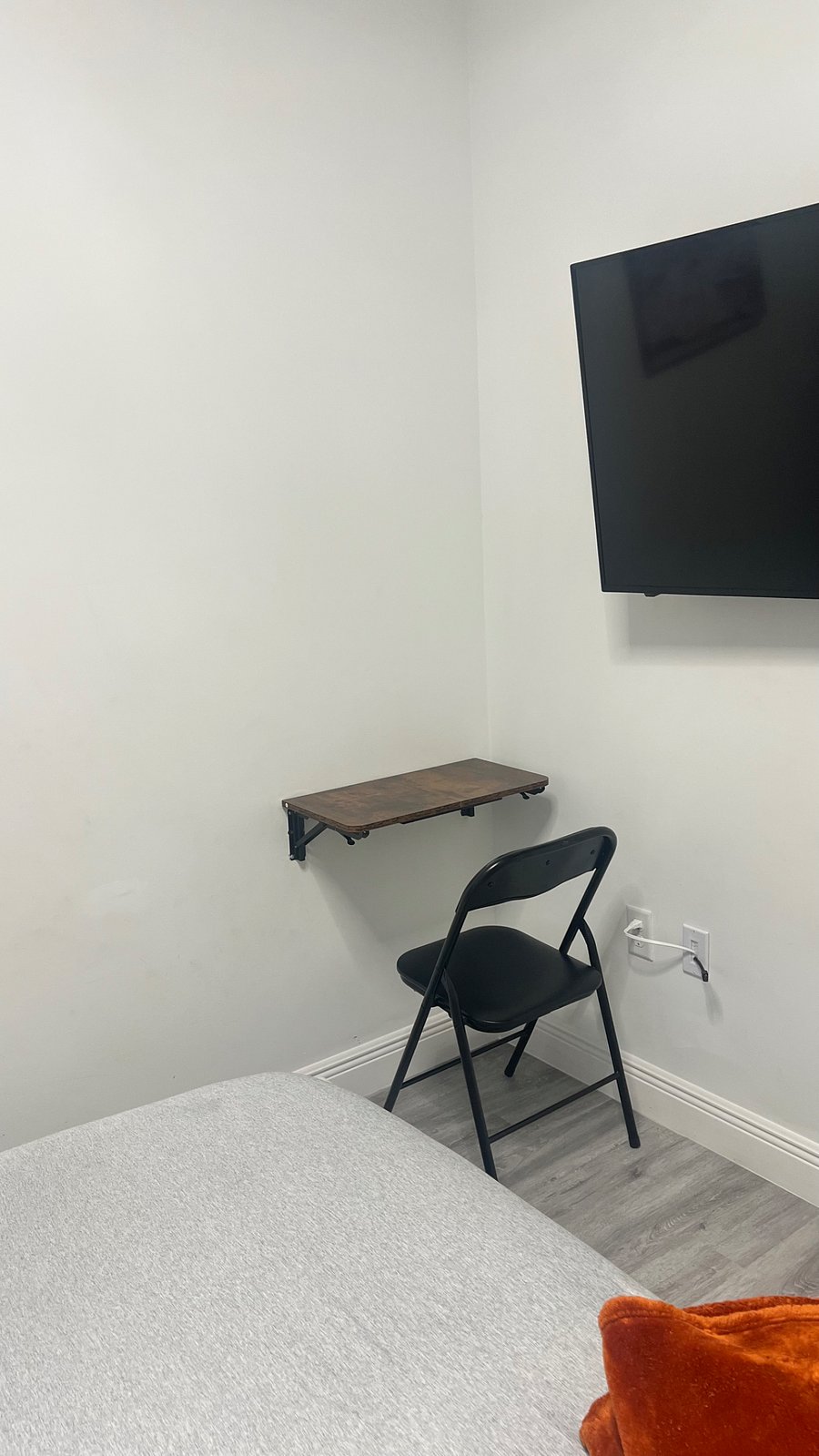 Folding wall desk for functionality