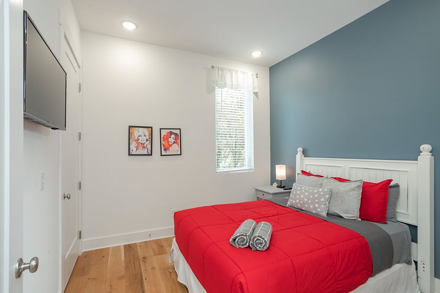 Bedroom three with SMART TV