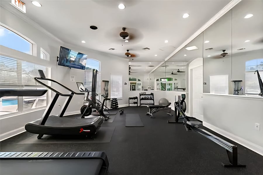 Workout room in clubhouse