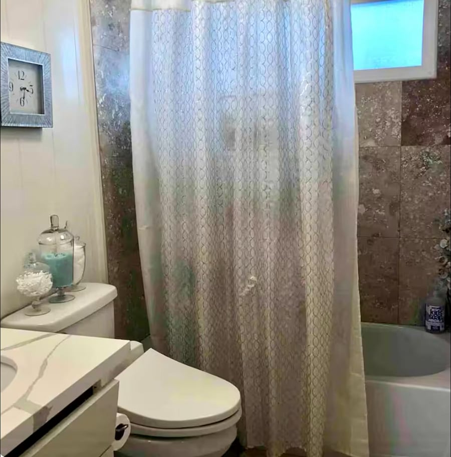 UNIT A - 2 BEDROOM

Bathroom has a tub. 