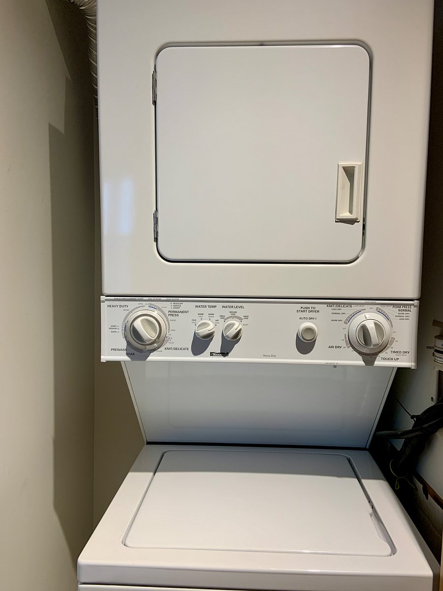 Washer and dryer in the unit