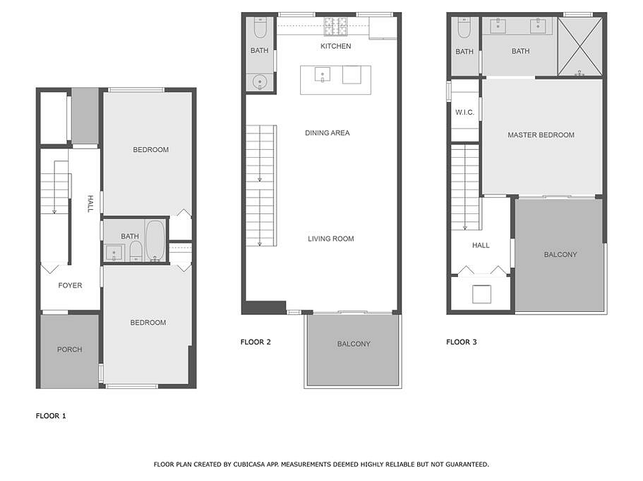 Floor plan! Floor 1 is ground level.