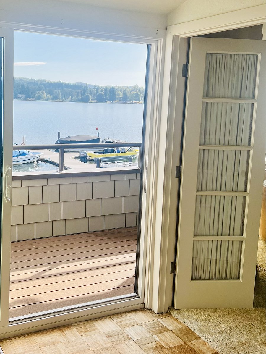 doors to second floor deck