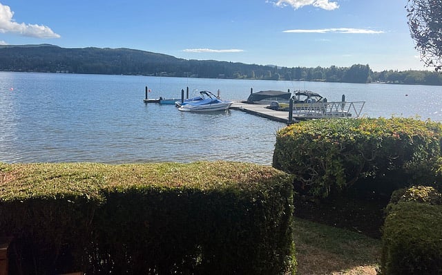 Dock for fishing and easy lake access.