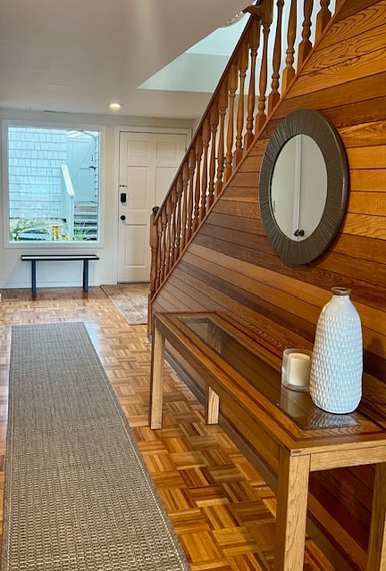 Entrance hallway, tons of light in this condo!
