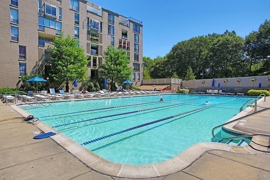 Olympic-sized heated pool