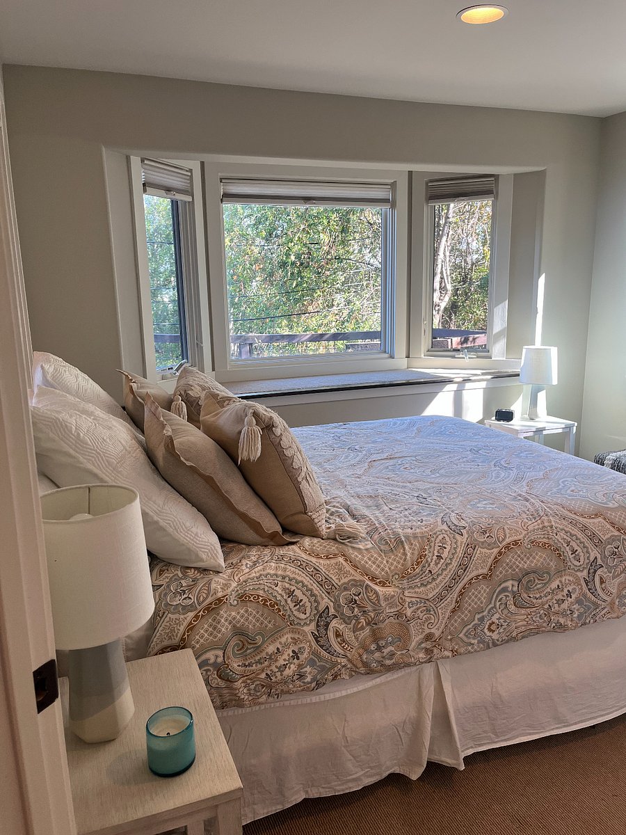 bright and sunny bedroom with large closet.