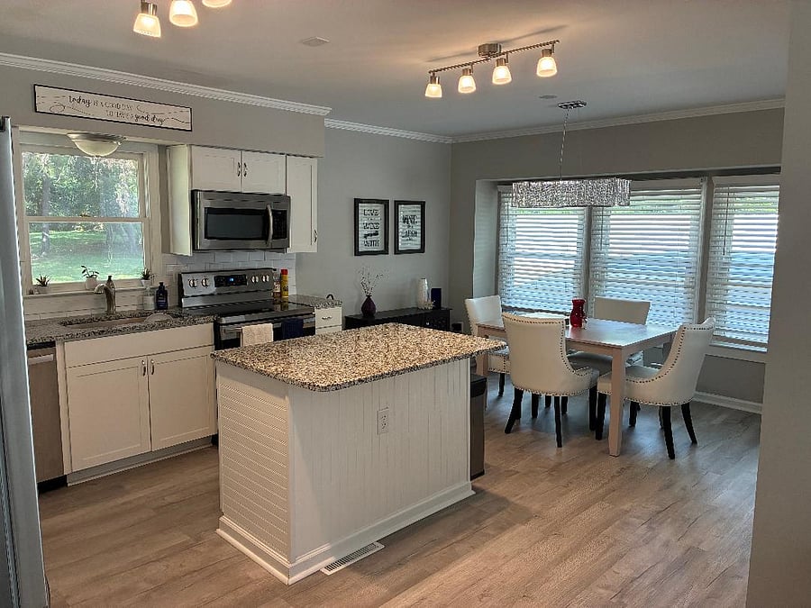 Kitchen and dining area
