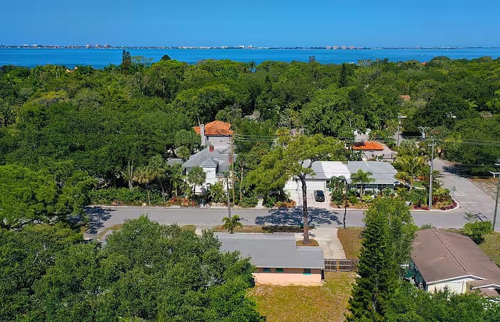 drone view of Bay