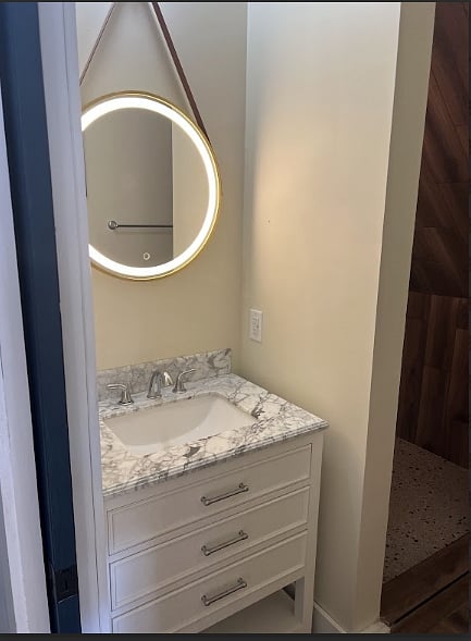 Vanity in second bedroom
