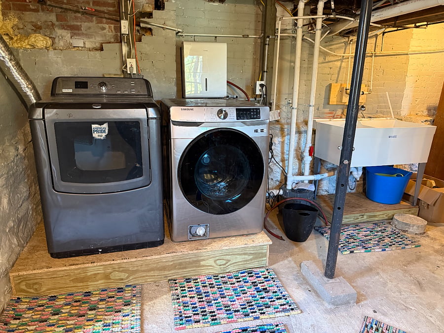 Dedicated washer dryer for your use only.