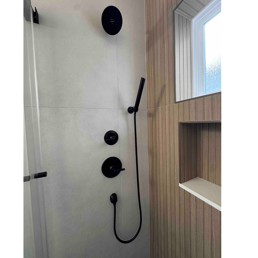 Modern shower with spray