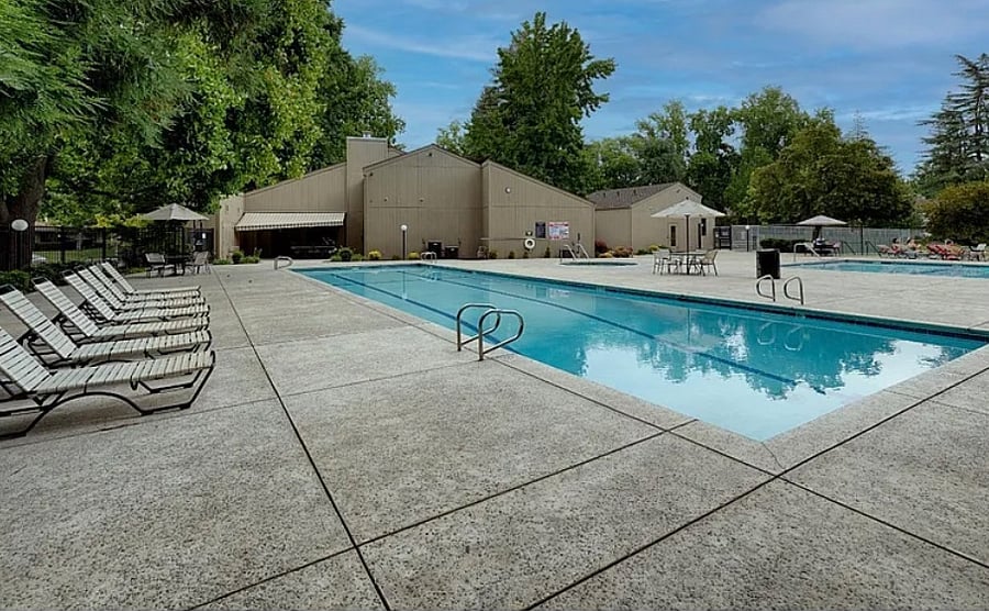 Nepenthe Clubhouse heated (May to October) lap pool.