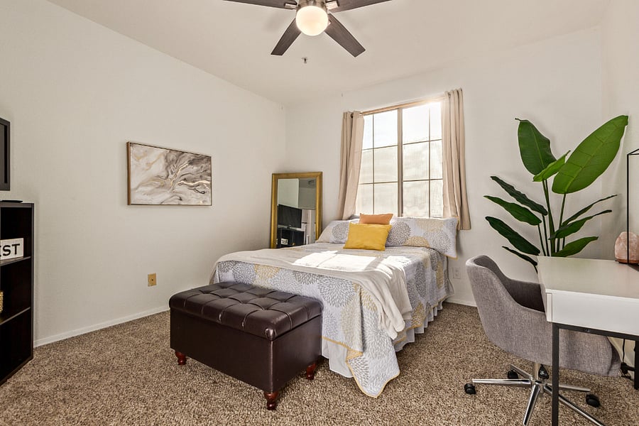 Bedroom 2 with ensuite bathroom