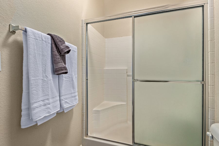 Master bathroom walk in shower