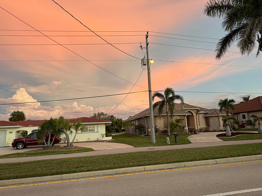 View at front of the house