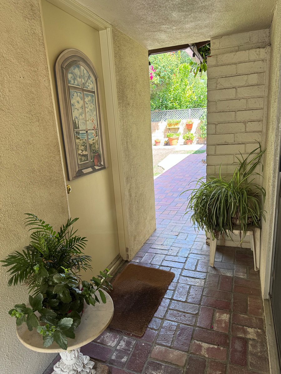 Entrance to studio from back patio