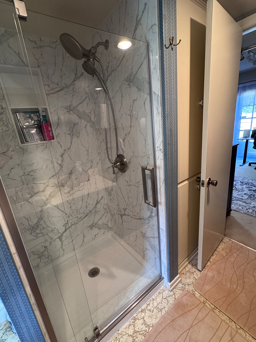 New shower