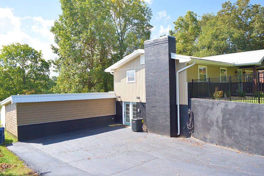 Driveway & Downstairs Entrance