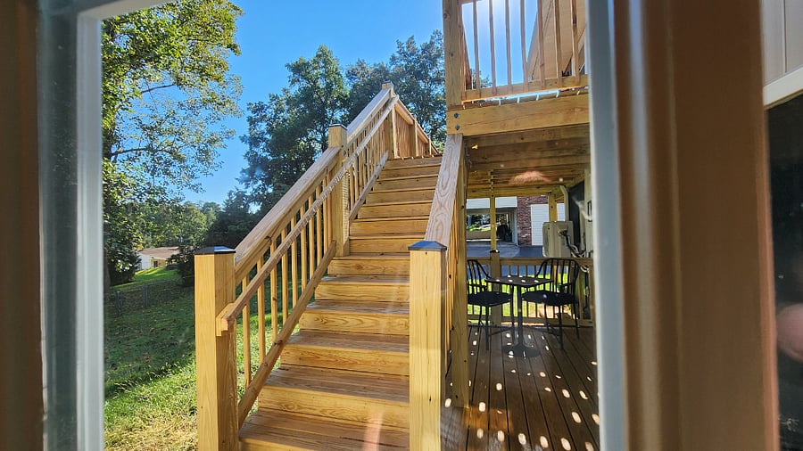Downstairs/Addition Hallway Exit to Deck
