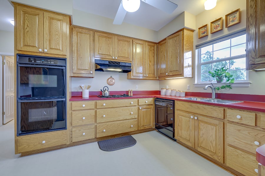 Kitchen with ample storage and double oven