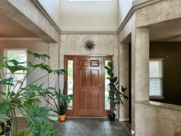 Foyer and Front Door - North Facing