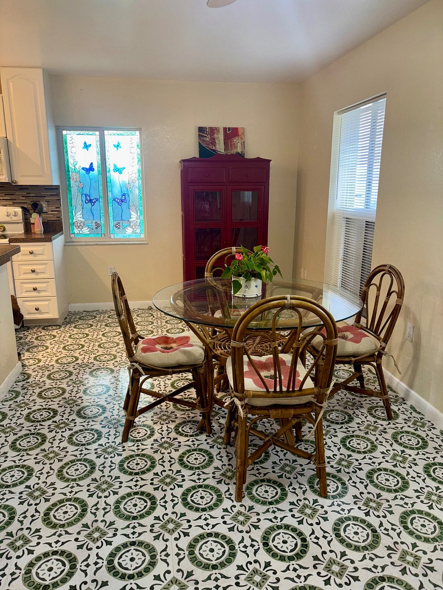 Fully equipped kitchen with dining space  cook, gather, and feel right at home.