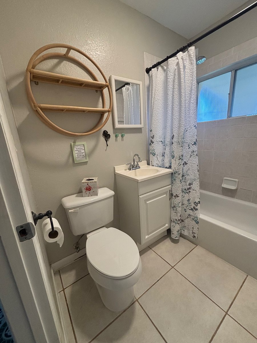 Clean and refreshed bathroom  everything you need for your stay.