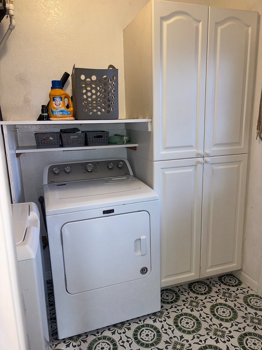 Laundry and large pantry.