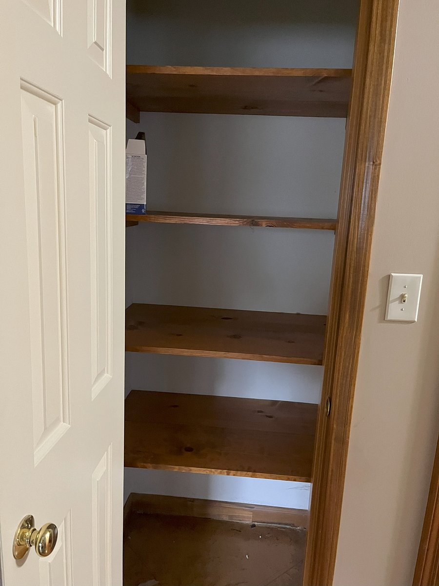 Hall closet with plenty of storage space
