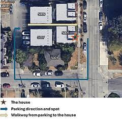 Directions to the parking spot