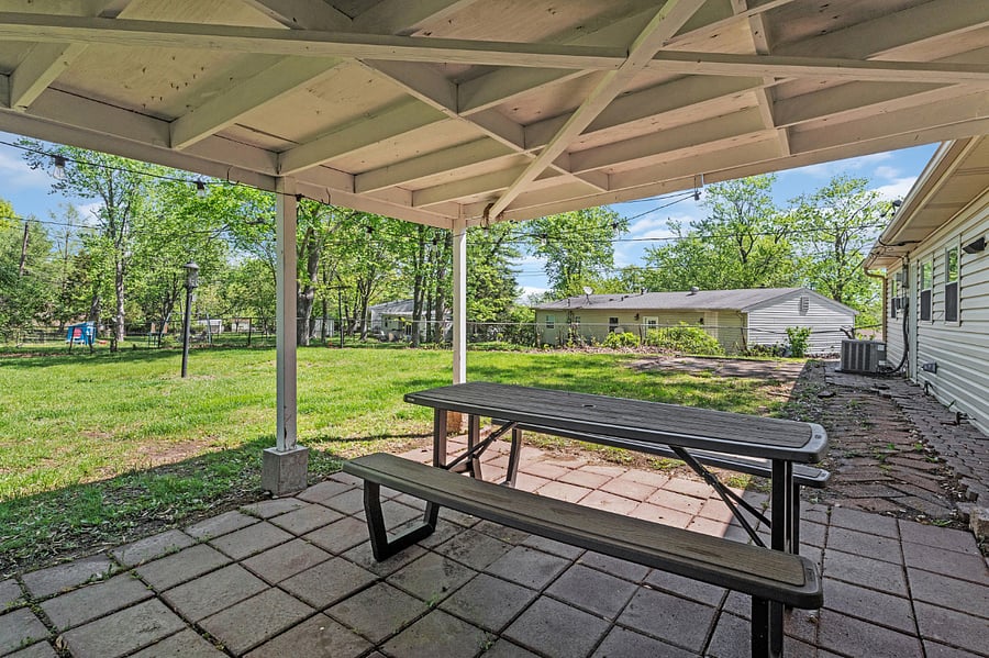 Outdoor picnic area