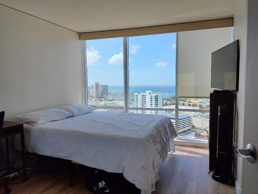 Second bedroom with Oceanview and private bathroom.