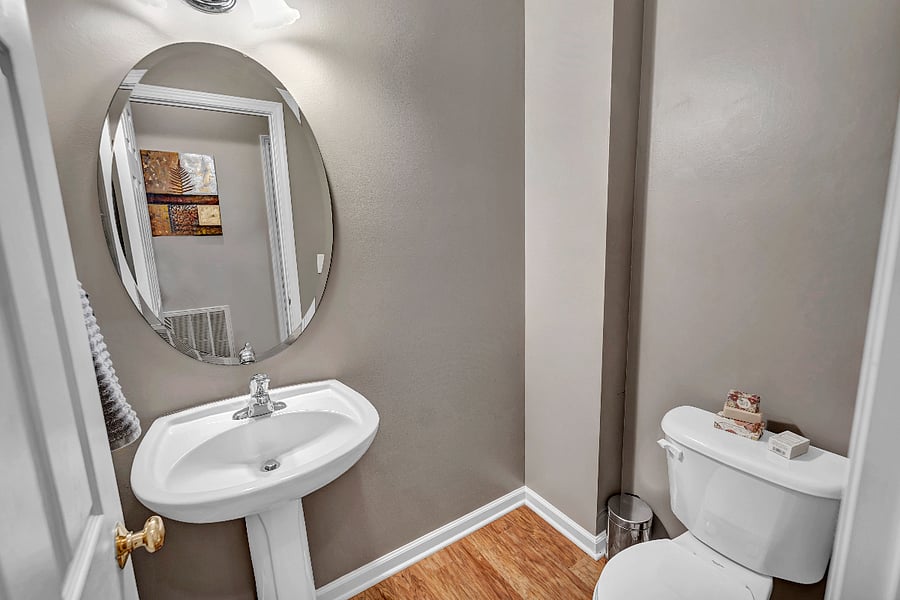 half bath, main floor