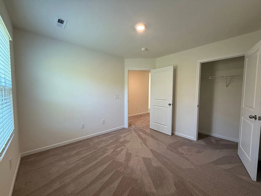 Bedroom1 entrance, closet & window -to be furnished prior to rental